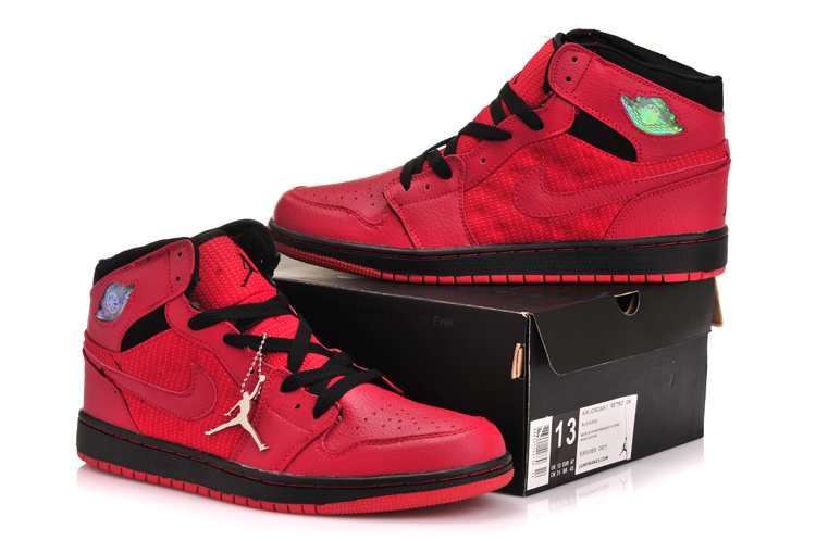 Air Jordan 1 Men Shoes Red/Black Online
